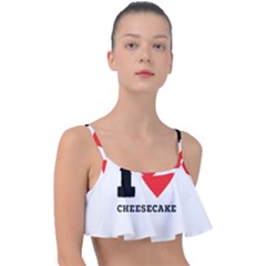 I Love Cheesecake Frill Bikini Top by ilovewhateva