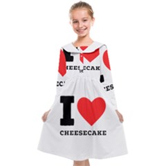 I Love Cheesecake Kids  Midi Sailor Dress by ilovewhateva