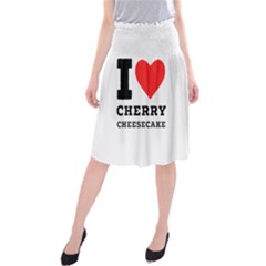 I Love Cherry Cheesecake Midi Beach Skirt by ilovewhateva