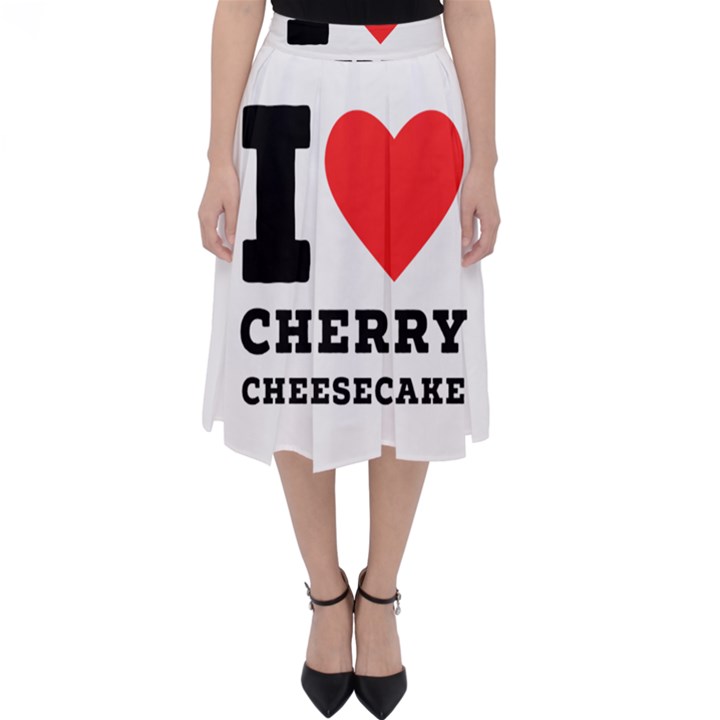 I love cherry cheesecake Classic Midi Skirt