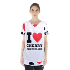 I Love Cherry Cheesecake Skirt Hem Sports Top by ilovewhateva