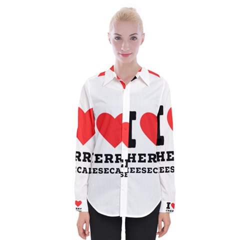 I Love Cherry Cheesecake Womens Long Sleeve Shirt by ilovewhateva