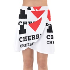 I Love Cherry Cheesecake Wrap Front Skirt by ilovewhateva