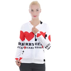 I Love Cherry Cheesecake Casual Zip Up Jacket by ilovewhateva