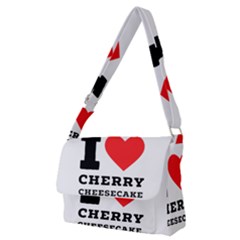 I Love Cherry Cheesecake Full Print Messenger Bag (m) by ilovewhateva