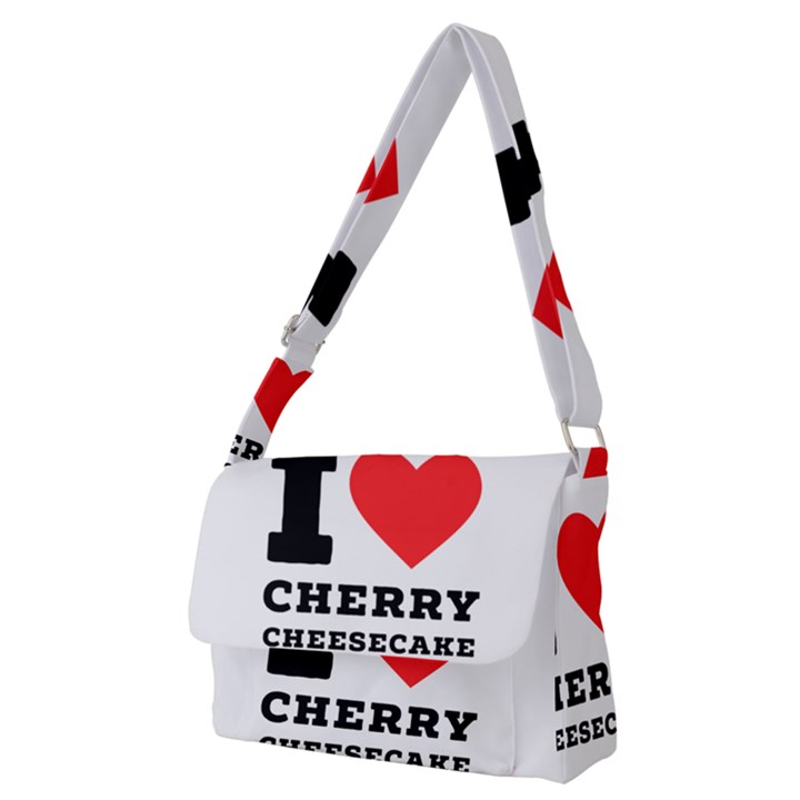 I love cherry cheesecake Full Print Messenger Bag (M)