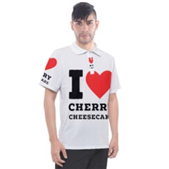 I Love Cherry Cheesecake Men s Polo Tee by ilovewhateva