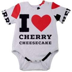 I Love Cherry Cheesecake Baby Short Sleeve Bodysuit by ilovewhateva