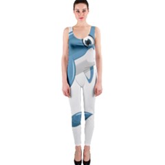 Blue Dolphin One Piece Catsuit by pakminggu