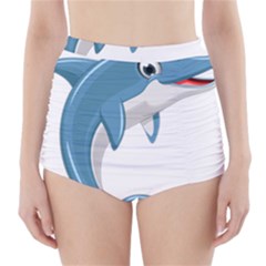 Blue Dolphin High-waisted Bikini Bottoms by pakminggu