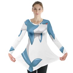 Blue Dolphin Long Sleeve Tunic  by pakminggu