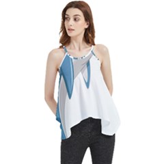 Blue Dolphin Flowy Camisole Tank Top by pakminggu