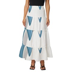 Blue Dolphin Tiered Ruffle Maxi Skirt