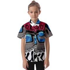 Cool Skull Kids  Short Sleeve Shirt by pakminggu