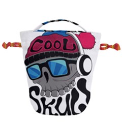 Cool Skull Drawstring Bucket Bag