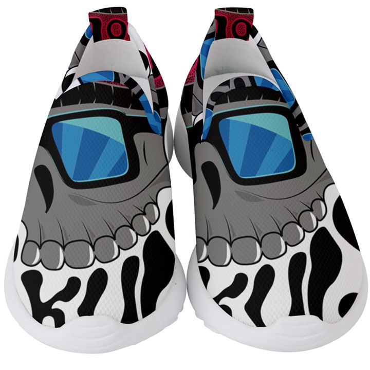 Cool Skull Kids  Slip On Sneakers