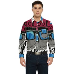 Cool Skull Men s Long Sleeve Pocket Shirt  by pakminggu