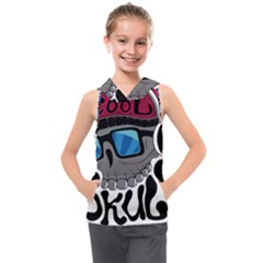 Cool Skull Kids  Sleeveless Hoodie by pakminggu