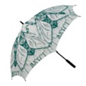 Green Insect Bee Illustration Golf Umbrellas View2