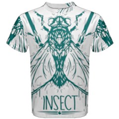 Green Insect Bee Illustration Men s Cotton Tee by pakminggu