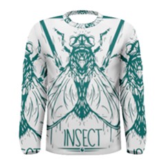 Green Insect Bee Illustration Men s Long Sleeve Tee by pakminggu