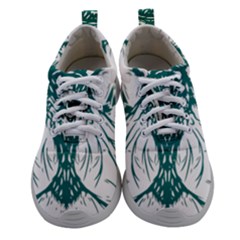 Green Insect Bee Illustration Women Athletic Shoes by pakminggu