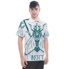 Green Insect Bee Illustration Men s Polo Tee by pakminggu