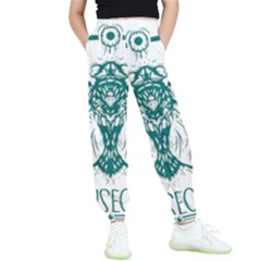 Green Insect Bee Illustration Kids  Elastic Waist Pants by pakminggu