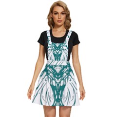 Green Insect Bee Illustration Apron Dress by pakminggu