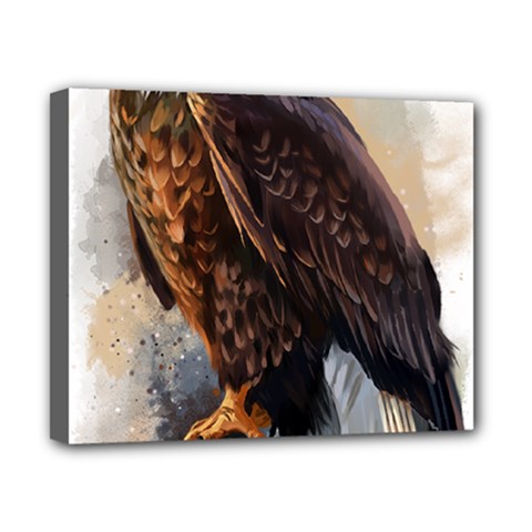 Eagle Art Eagle Watercolor Painting Bird Animal Canvas 10  X 8  (stretched) by pakminggu