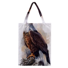 Eagle Art Eagle Watercolor Painting Bird Animal Classic Tote Bag by pakminggu