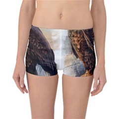 Eagle Art Eagle Watercolor Painting Bird Animal Boyleg Bikini Bottoms by pakminggu