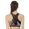 Eagle Art Eagle Watercolor Painting Bird Animal Sports Bra with Border View2