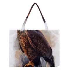 Eagle Art Eagle Watercolor Painting Bird Animal Medium Tote Bag by pakminggu