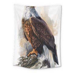 Eagle Art Eagle Watercolor Painting Bird Animal Medium Tapestry by pakminggu