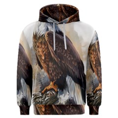 Eagle Art Eagle Watercolor Painting Bird Animal Men s Overhead Hoodie by pakminggu