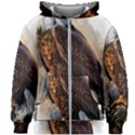 Eagle Art Eagle Watercolor Painting Bird Animal Kids  Zipper Hoodie Without Drawstring View1