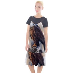 Eagle Art Eagle Watercolor Painting Bird Animal Camis Fishtail Dress by pakminggu