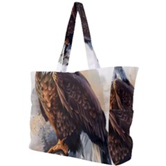 Eagle Art Eagle Watercolor Painting Bird Animal Simple Shoulder Bag by pakminggu