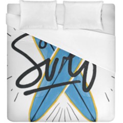 Wave Surfing Surfboard Surfing Duvet Cover (king Size) by pakminggu