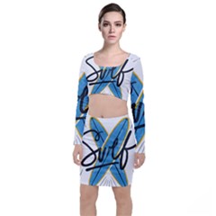 Wave Surfing Surfboard Surfing Top And Skirt Sets by pakminggu