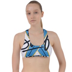 Wave Surfing Surfboard Surfing Criss Cross Racerback Sports Bra by pakminggu