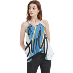 Wave Surfing Surfboard Surfing Flowy Camisole Tank Top by pakminggu