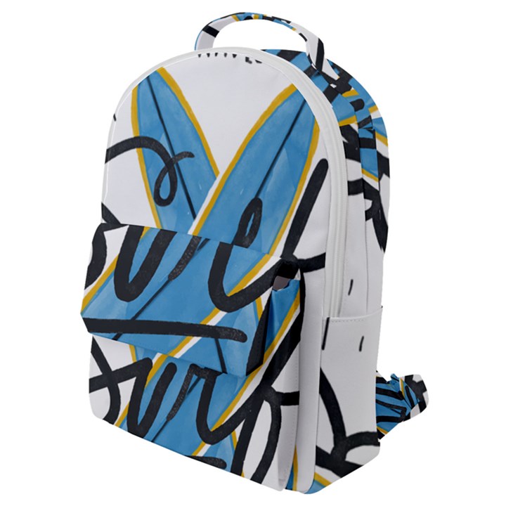 Wave Surfing Surfboard Surfing Flap Pocket Backpack (Small)