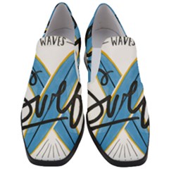 Wave Surfing Surfboard Surfing Women Slip On Heel Loafers by pakminggu