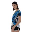 Wave Surfing Surfboard Surfing Short Sleeve Open Back Tee View2