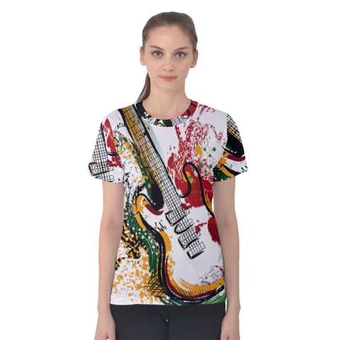 Electric Guitar Women s Cotton Tee by pakminggu