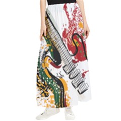 Electric Guitar Maxi Chiffon Skirt by pakminggu