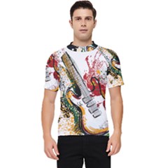 Electric Guitar Men s Short Sleeve Rash Guard by pakminggu