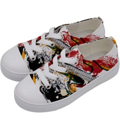 Electric Guitar Kids  Low Top Canvas Sneakers by pakminggu